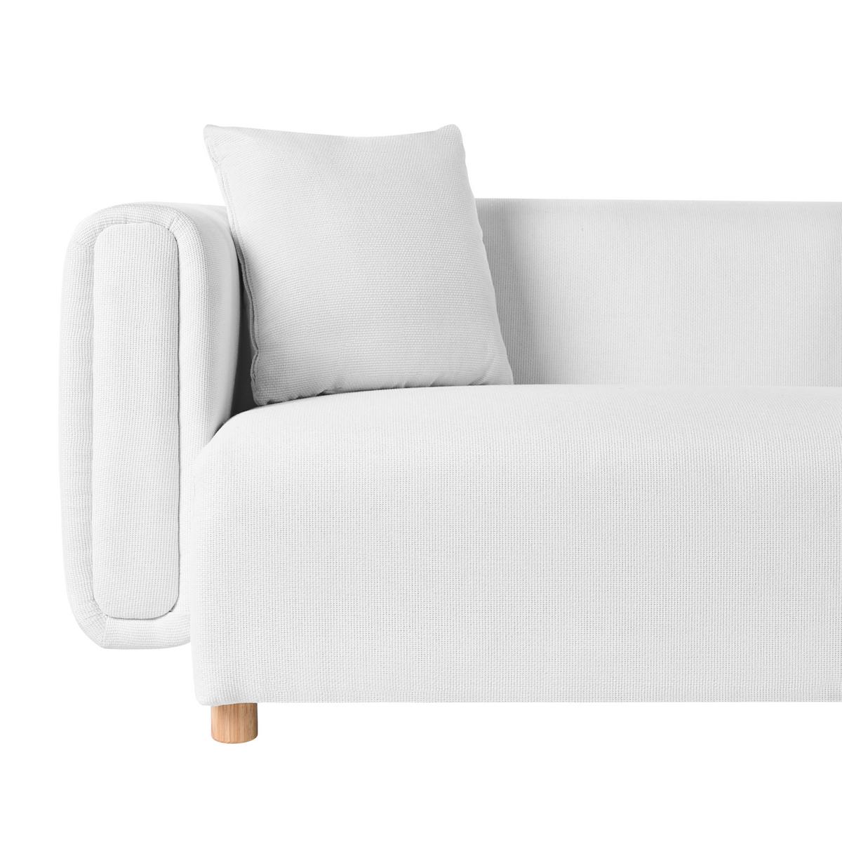 2-SITZER-SOFA Stoff Weiß Lillerod - Hellbraun, Textil (176/67/86cm) - Beliani