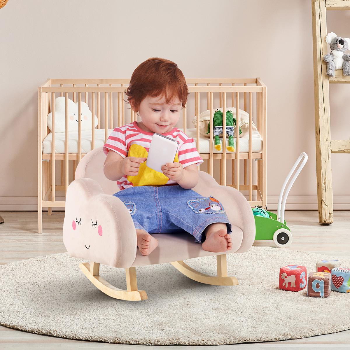 KINDERSOFA 51cm Pink - Pink, Textil (51/51/50cm) - COSTWAY