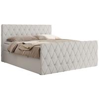 BOXBETT MIREN DUO 140/200 - Weiß Kunstleder - H3 - Weiß, Holz/Textil (140/200cm) - MKS