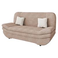 SCHLAFSOFA Weronika Premium - Hellbraun/Schwarz, Holz/Kunststoff (200/95/90cm) - MIRJAN24