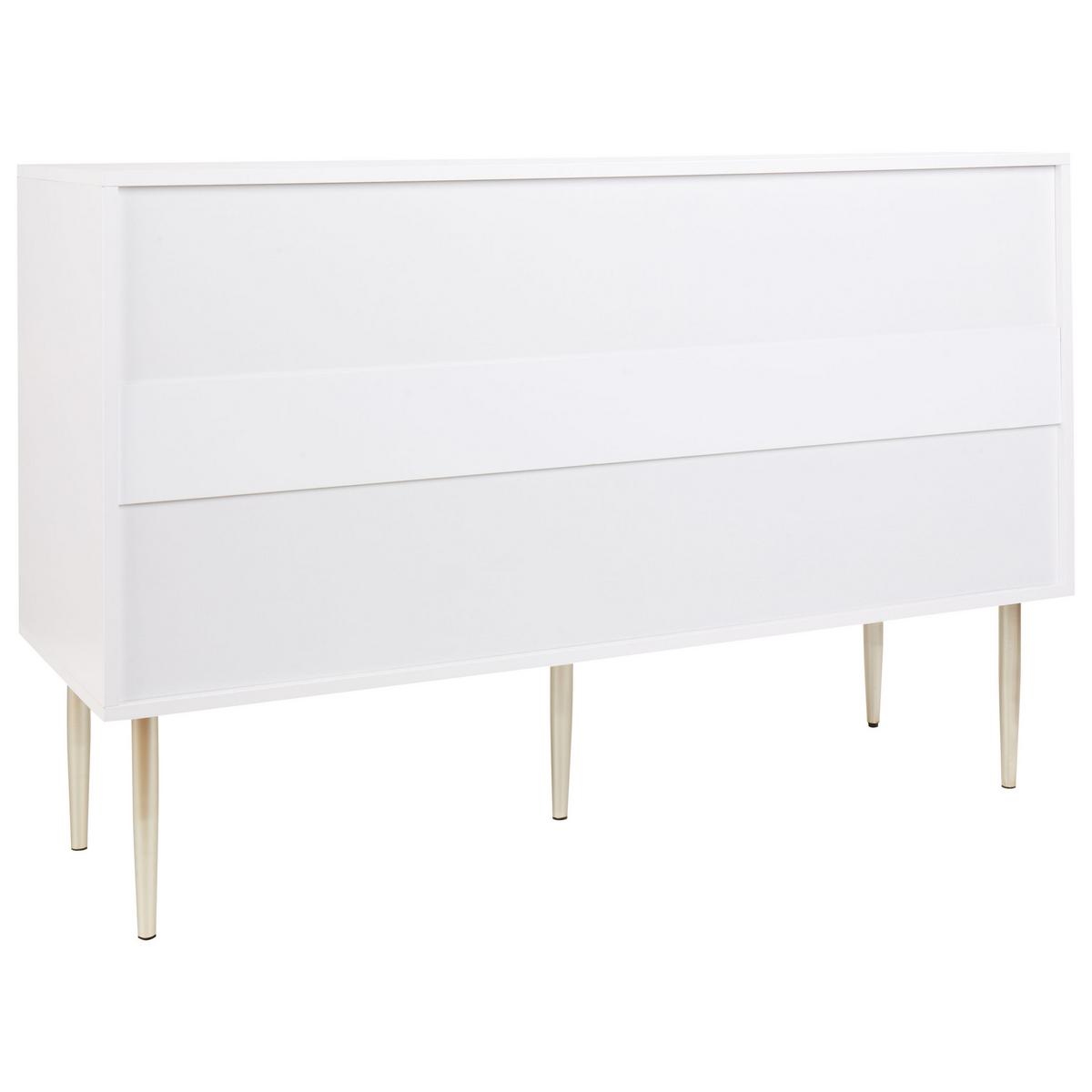 KOMMODE mit 6 Schubladen Weiß Soho - Weiß, Holzwerkstoff (120/78/40cm) - Beliani