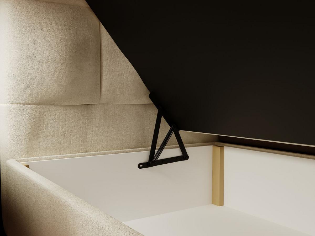 BOXBETT Alicante 200x200 Beige - Beige, Holz/Textil (200/200cm) - Graingold