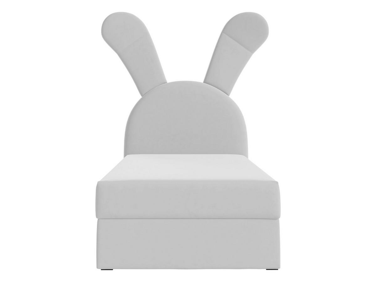 BOXBETT Bunny Light, Seite: Rechts - H3 - Hellgrau/Schwarz, Holz/Textil (100/200cm) - MIRJAN24