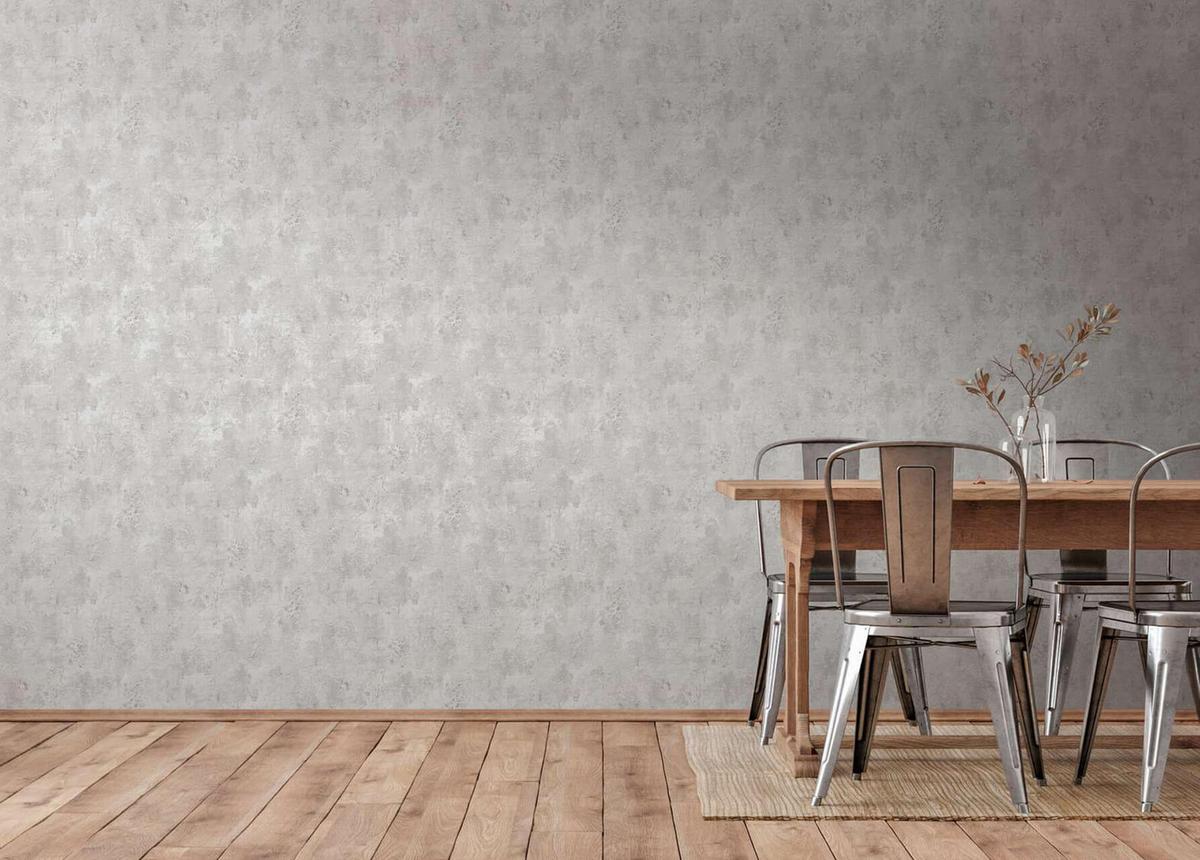 VLIESTAPETE Grau 53/1005 cm - Grau, Textil (53/1cm) - KUNSTLOFT
