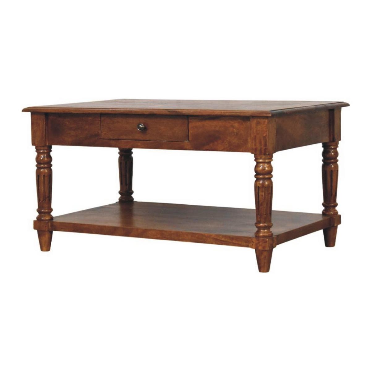 COUCHTISCH, 2 Schubladen, braun - Braun, Holz (85/55/45cm) - Artisan Furniture