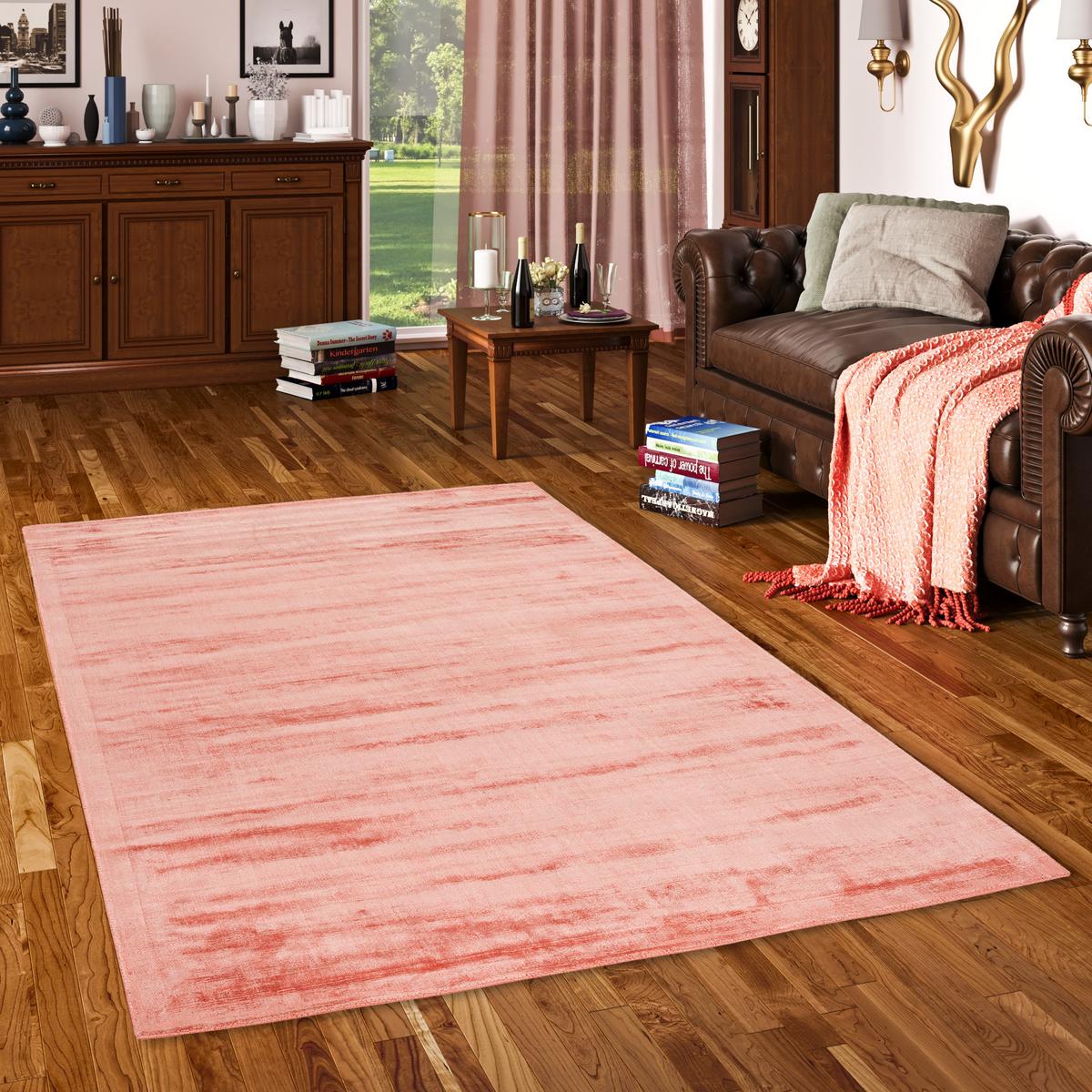 LUXUS DESIGNER TEPPICH ROMA - Altrosa, Textil (70/300cm) - Pergamon