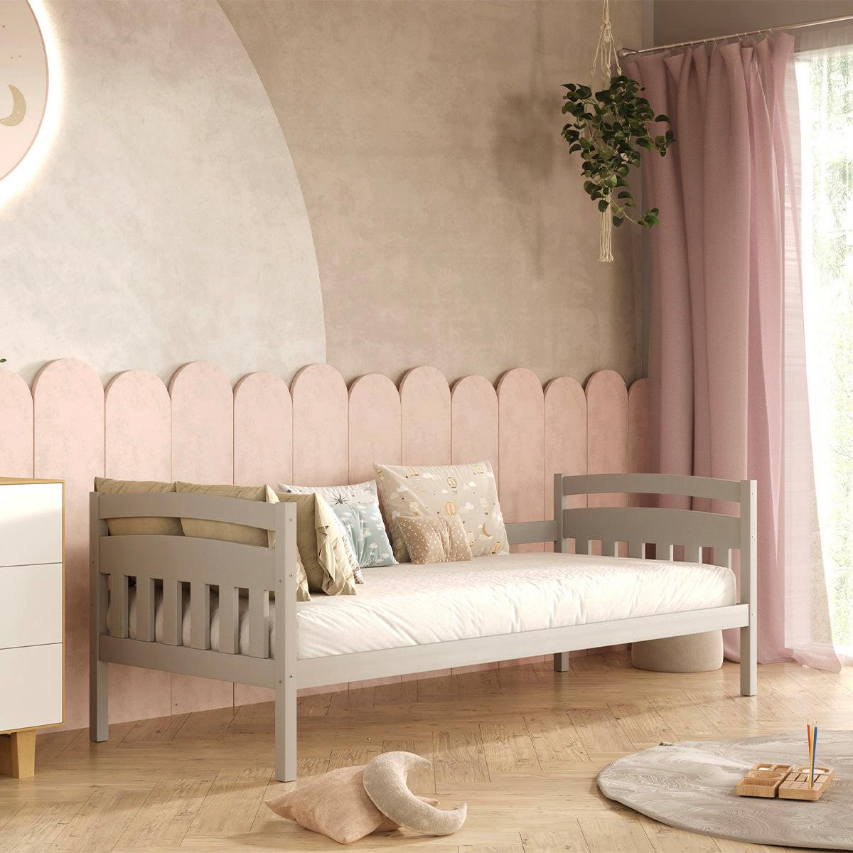 KINDERBETT 90/200 Tosia Grau - Grau, Holz (90/200cm) - Petits-meubles