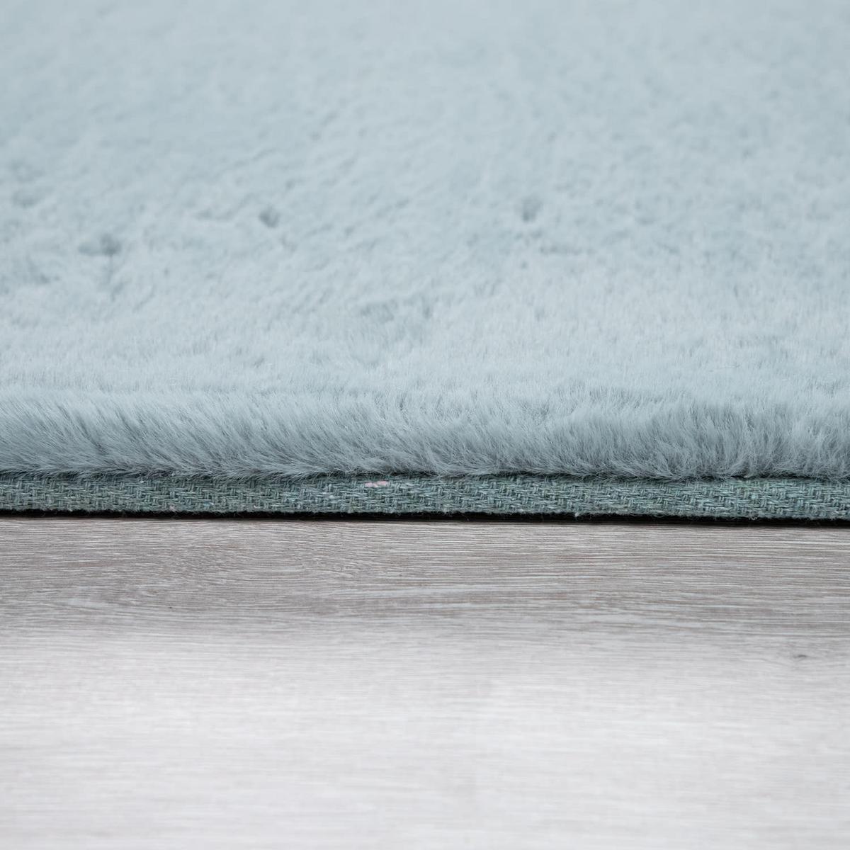 HOCHFLORTEPPICH, einfarbig, Türkis, 140 x 200 cm - Blau, Textil (200/140cm) - KADIMA DESIGN