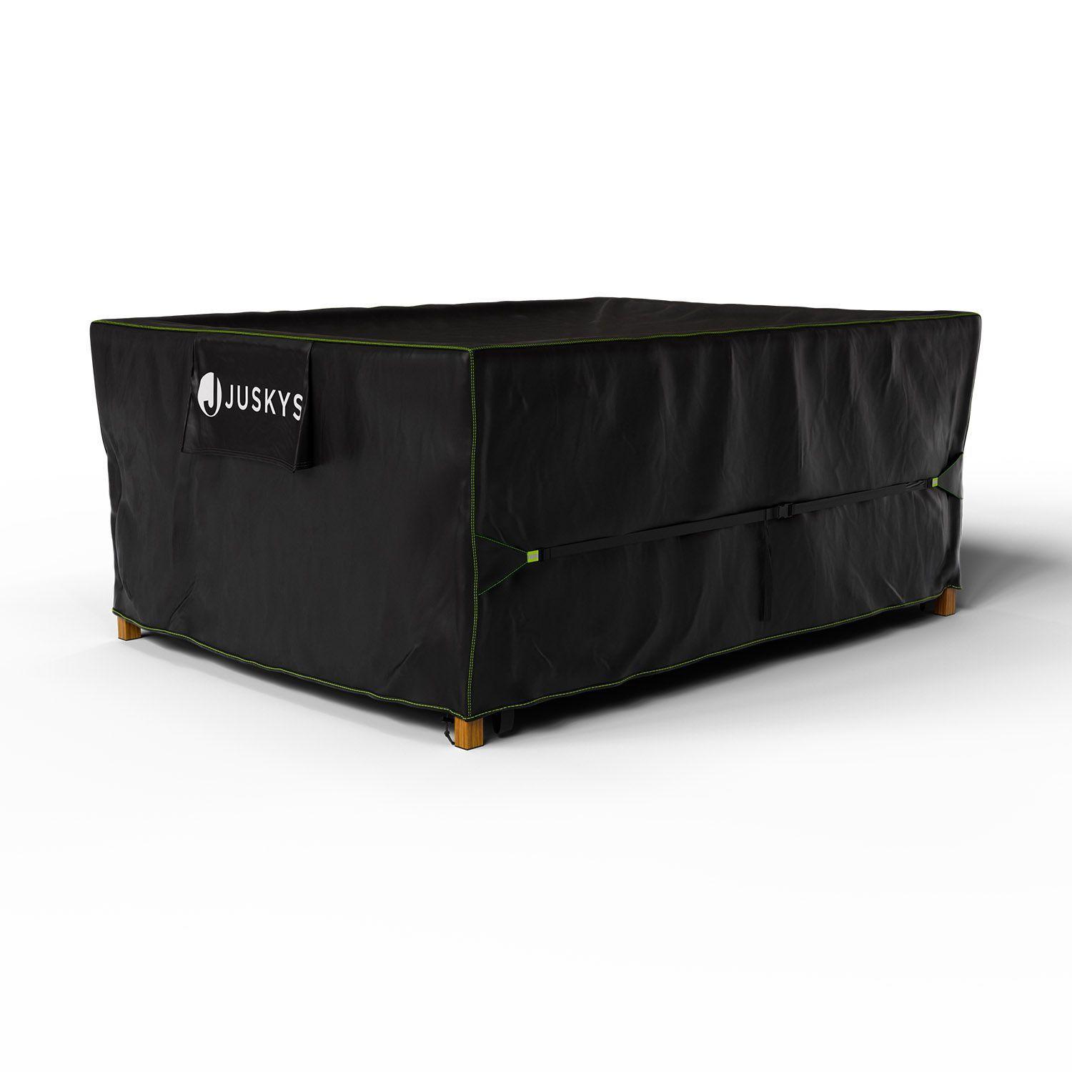 GARTENMÖBELABDECKUNG CoverSafe Pro schwarz - Schwarz, Kunststoff (182/100/242cm) - Juskys