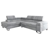 ECKSOFA Laris Premium, Seite: Links - Schwarz/Grau, Holz/Textil (271/203cm) - MIRJAN24