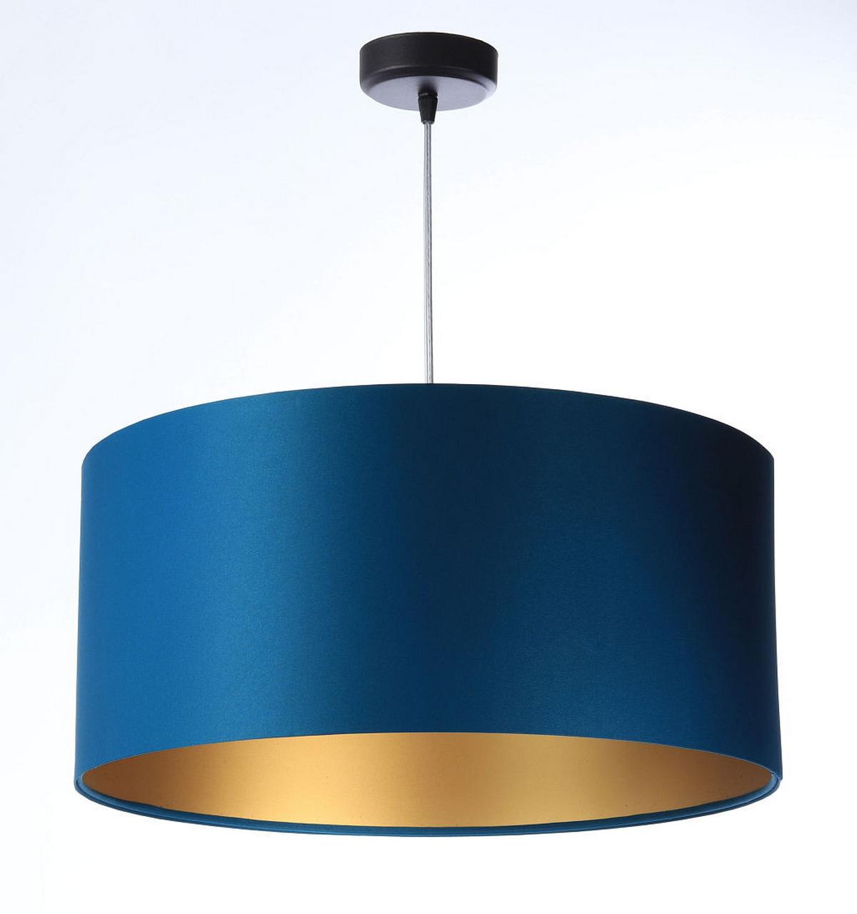 HÄNGELEUCHTE Gold 50/25 cm - Türkis/Goldfarben, Kunststoff (50/0.8/25cm) - ONZENO