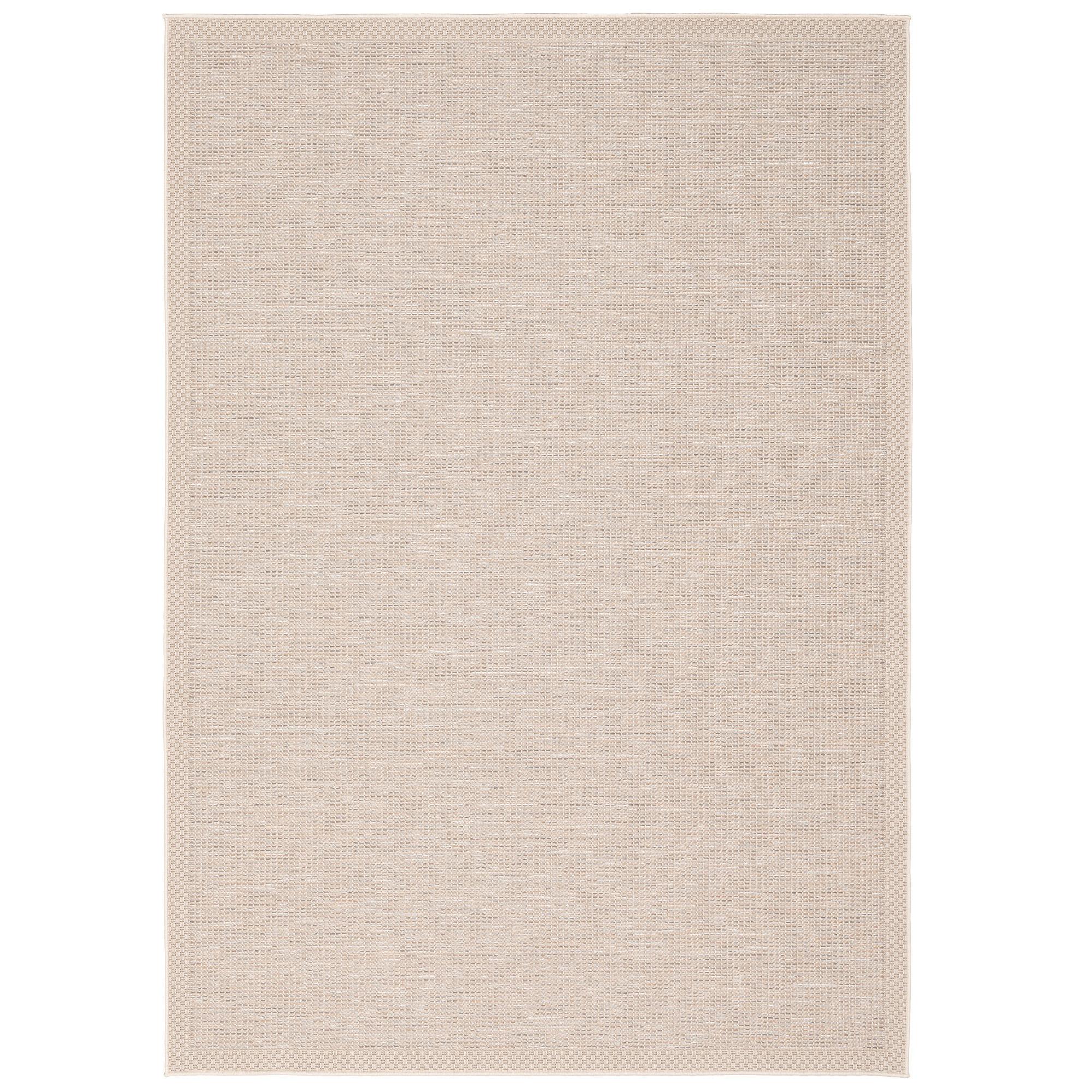 IN & OUTDOOR TEPPICH FLACHGEWEBE OTTAWA BORDÜRE - Beige, Textil (120/170cm) - Pergamon