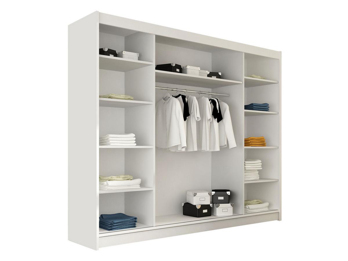 KLEIDERSCHRANK Aston VI - Silberfarben/Sonoma Eiche, Holzwerkstoff/Kunststoff (250/215/58cm) - MIRJAN24