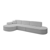 ECKSOFA Ottomane Links TARO-L2 - 328x171x79,5 cm Hellgrau - Hellgrau, Holzwerkstoff/Textil (328/171cm) - ALTDECOR
