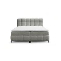 BOXBETT Sophie In Rolf - Hellgrau, Holzwerkstoff/Textil (180/200cm) - Fun Möbel