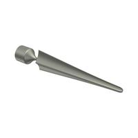 ENDSTÜCKE FÜR GARDINENSTANGEN 16 mm Ø, Lorenzo Chrom matt, Packung 2 Stück - Chromfarben/Nickelfarben, Metall (13.4/2.9/2.9cm) - INTERDECO