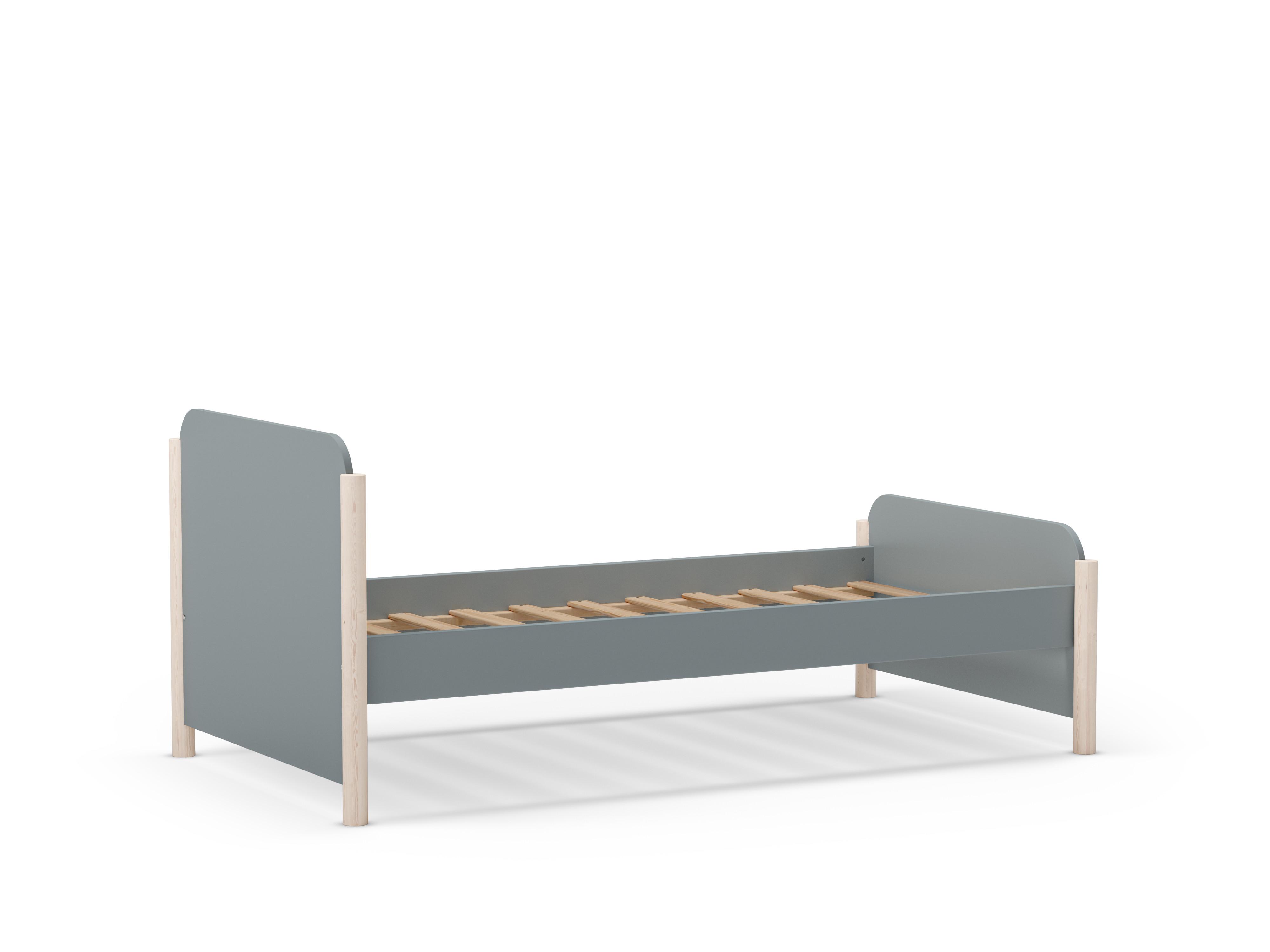 BETT Enola Grün 199/107.2/70 cm - Grün, Holz (190/90cm) - Calicosy