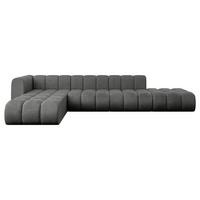 ECKSOFA modulares Sofa Zuvon-L2 - 387x177x70 cm Dunkelgrau - Dunkelgrau, Holzwerkstoff/Textil (387/177cm) - ALTDECOR