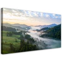 LEINWANDBILD Landschaften 80x40cm - Grün, Textil (80/40cm) - Feeby