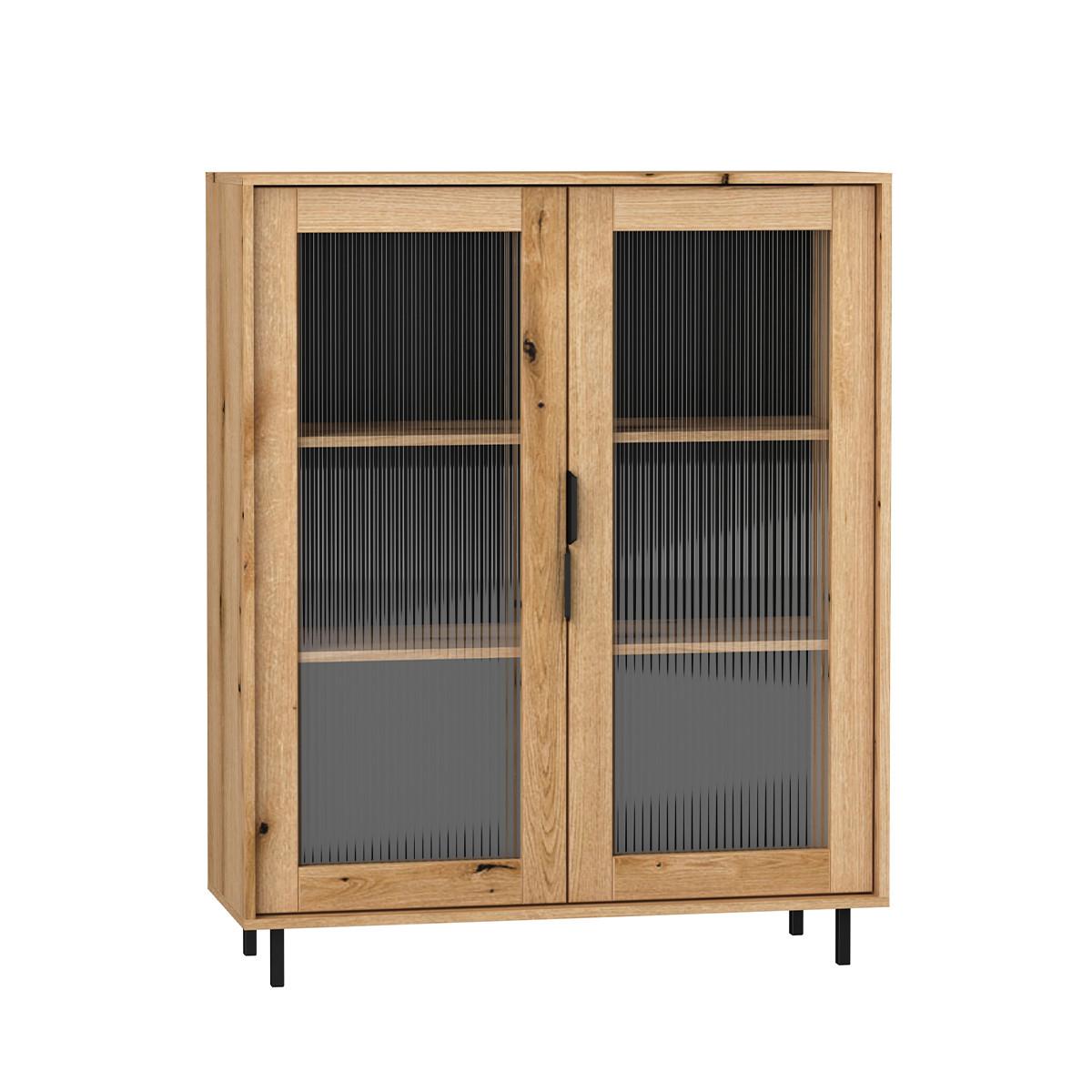 GESCHIRRSCHRANK Soly Holz - Braun, Holzwerkstoff (103.2/126.2/40.3cm) - Petits-meubles