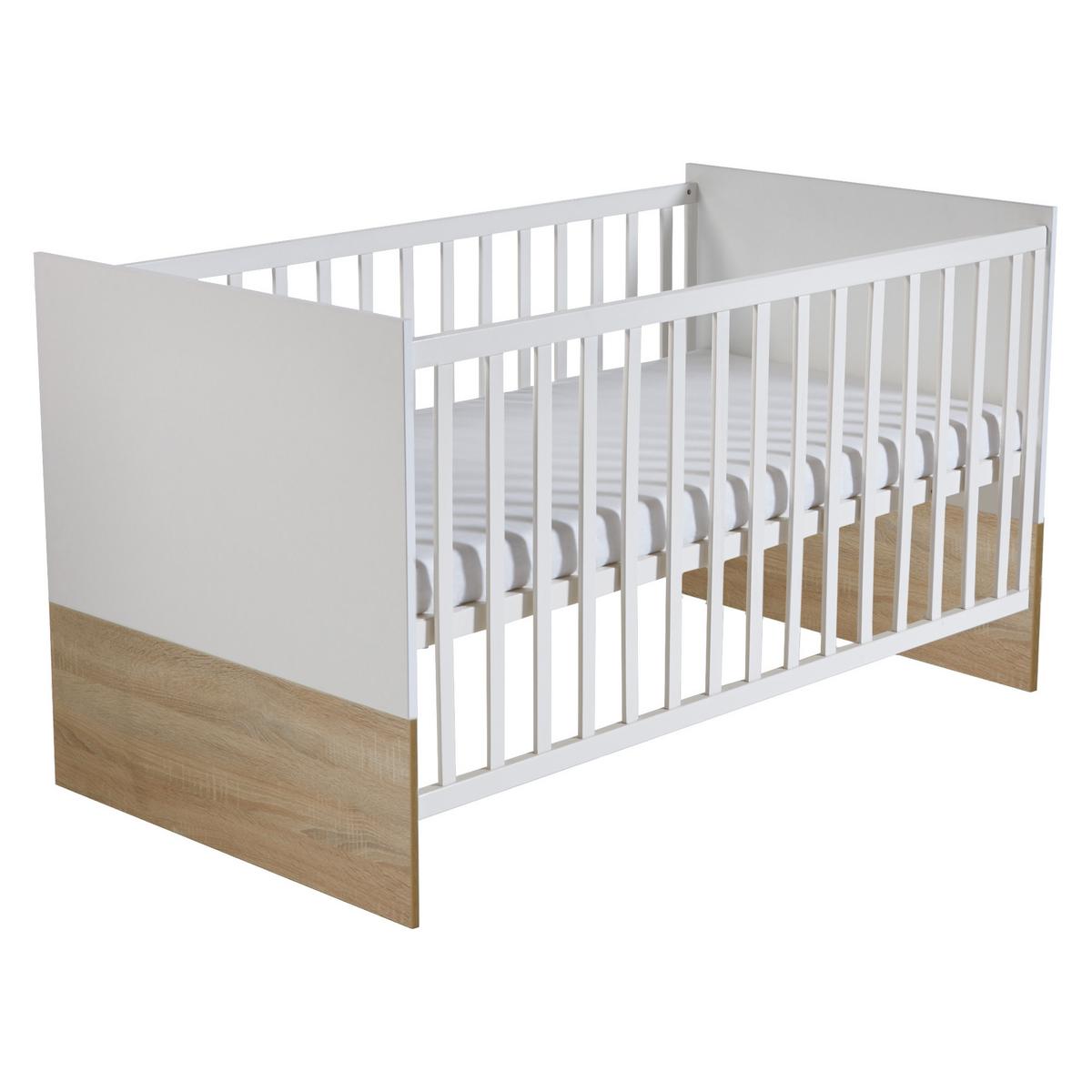 BABYZIMMER-SET Gabriella mit schmaler Wickelkommode 3-teilig - Multicolor, Holzwerkstoff (76/80/142cm) - Roba