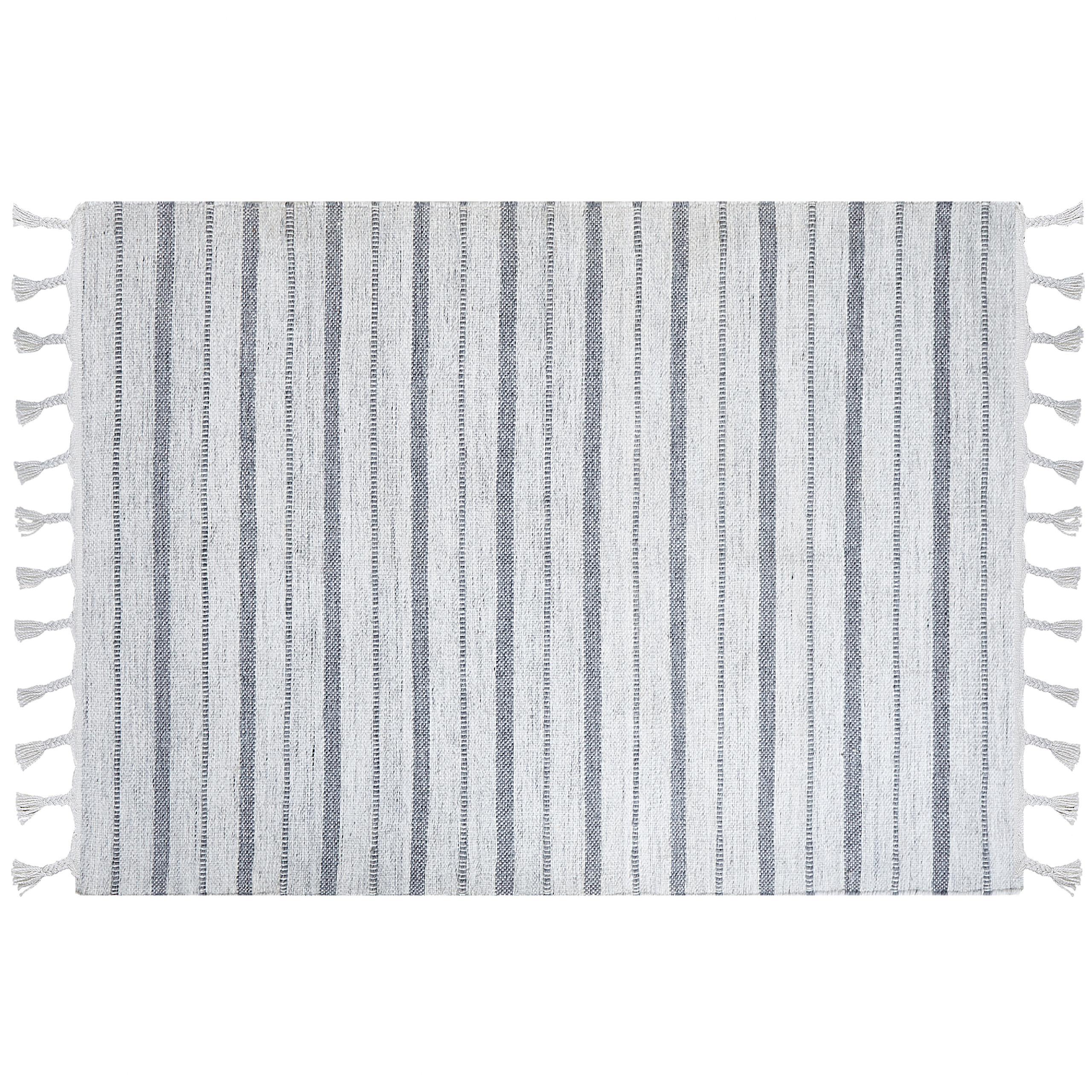 OUTDOOR-TEPPICH Bademli 230/160 cm - Weiß, Kunststoff (160/230cm) - Beliani