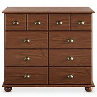 APOTHEKERKOMMODE COLMAR Kastanie - Kastanienfarben, Holz (92/80/39cm) - IDIMEX
