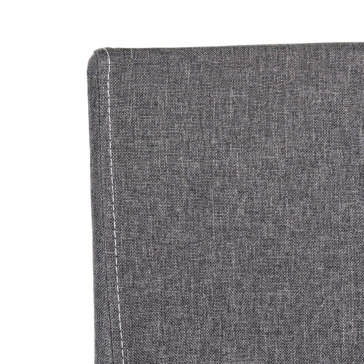 BÜROSTUHL Dunkelgrau Modra - Dunkelgrau, Textil (52/91/52cm) - Beliani