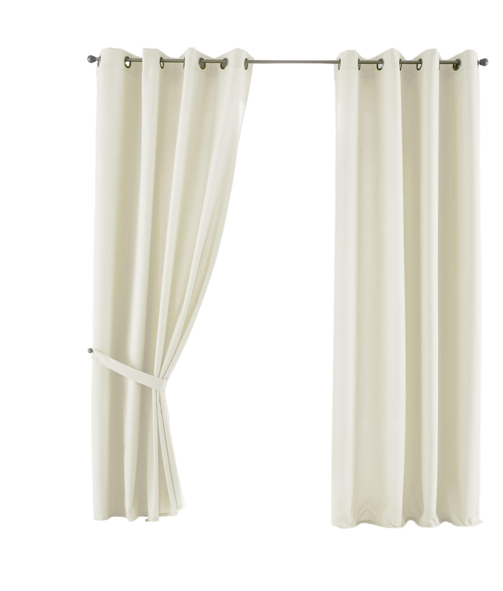 VORHANG 2ER SET PALERMO HxB 225x140 cm Creme - Creme, Textil (140/225cm) - Gardinenbox