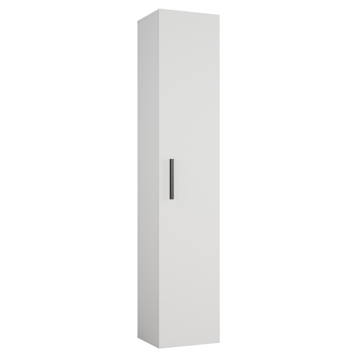 GARDEROBENSCHRANK MODULO 160,6/204/40 cm Modern Garderobe-Set Weiß - Weiß/Grau, Holzwerkstoff (160.6/204/40cm) - MASSENO