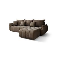 ECKSOFA Louise - Braun, Holzwerkstoff/Textil (280/185cm) - Fun Möbel