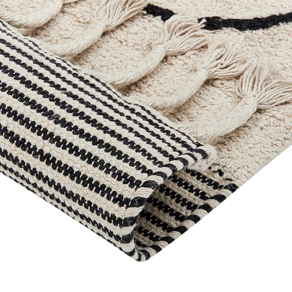 KURZFLOR-TEPPICH Dokuz 200/140 cm - Beige, Textil (140/200cm) - Beliani