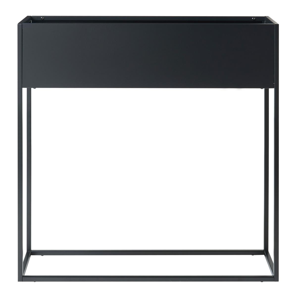 BLUMENSTÄNDER Joensuu - Schwarz, Metall (80/80/25cm) - [en.casa]