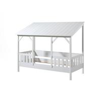 HAUSBETT Kat 214x174x105 aus MDF+Massivholz in Weiß - Weiß, Holzwerkstoff (90/200cm) - 58aufmkessel