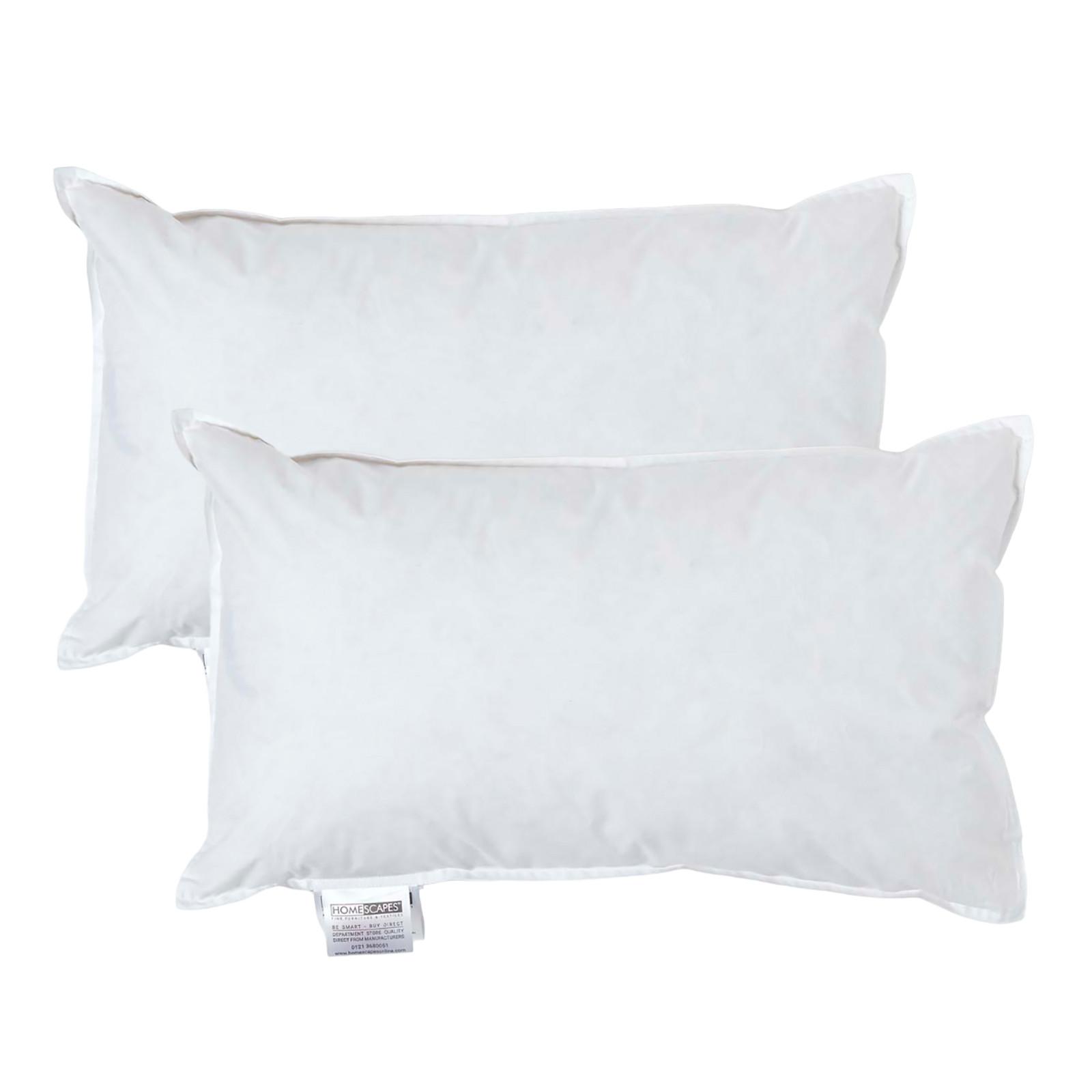 FÜLLKISSEN 2er-Set, Federkissen 30/50 cm - Weiß, Textil (30/50cm) - Homescapes