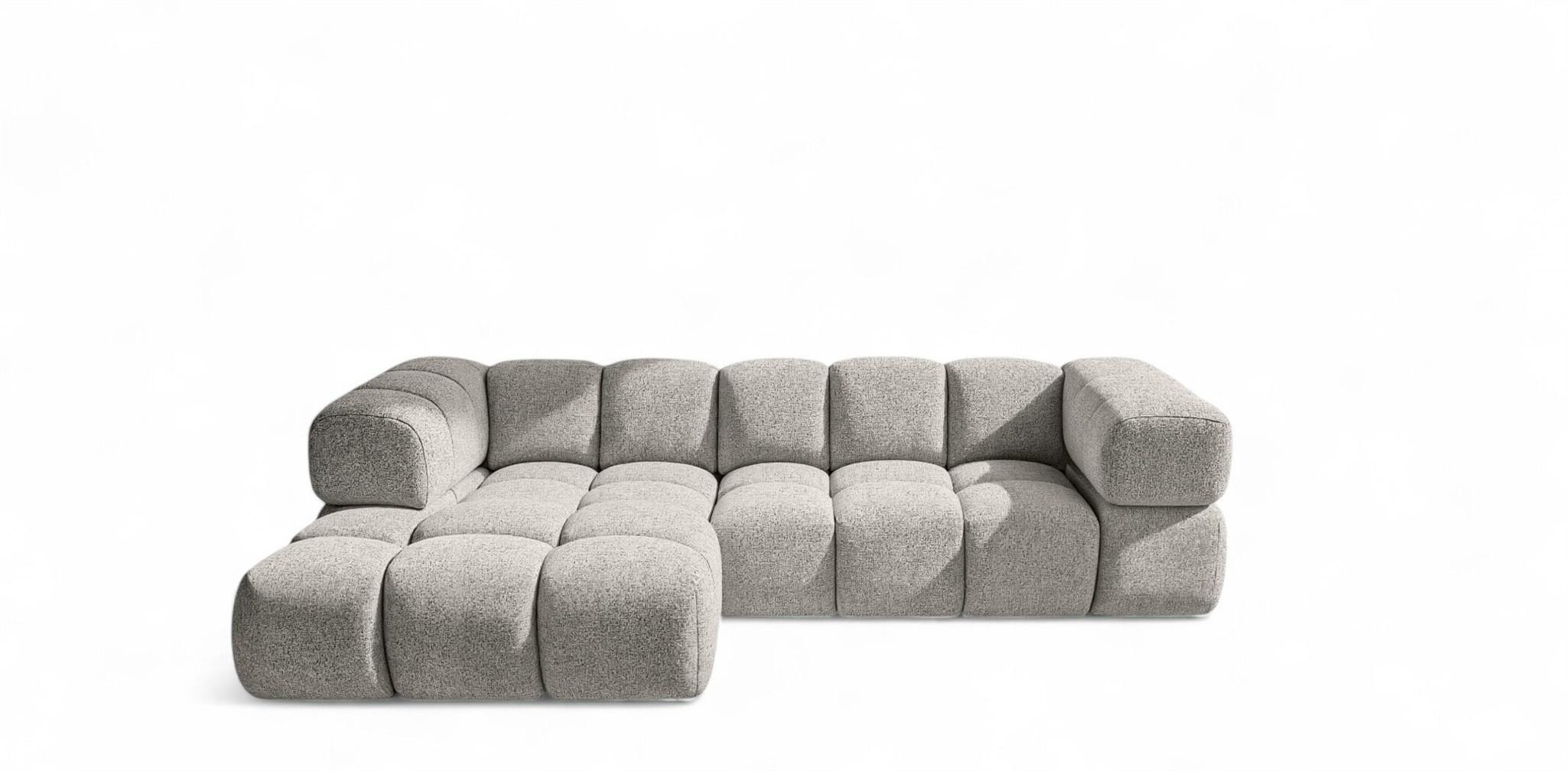 ECKSOFA Blanche In Puente - Beige, Holzwerkstoff/Textil (280/150cm) - Fun Möbel