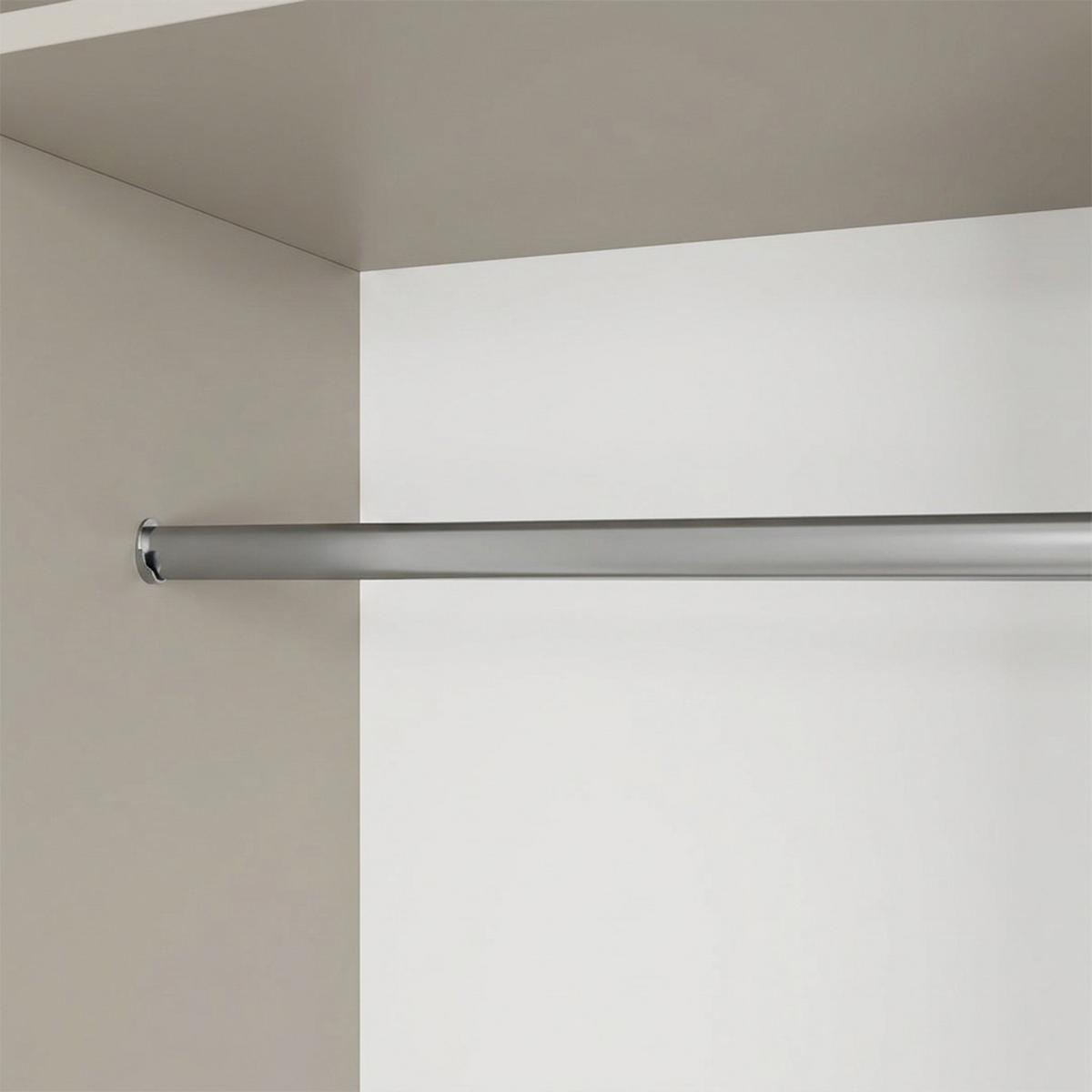 SCHWEBETÜRENSCHRANK Debra mit 2 Türen, 160/216/61 Kaschmir mit Spiegel - Kaschmir, Holzwerkstoff (160/216/61cm) - Beautysofa