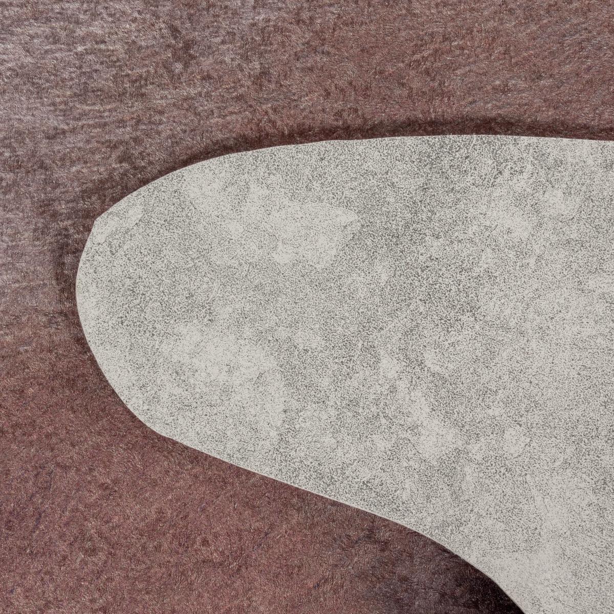 TEPPICH Flachgewebe GASTEIN in Braun, in Rindsleder-Optik, 150 x 200 cm - Braun, Textil (200/150cm) - KADIMA DESIGN