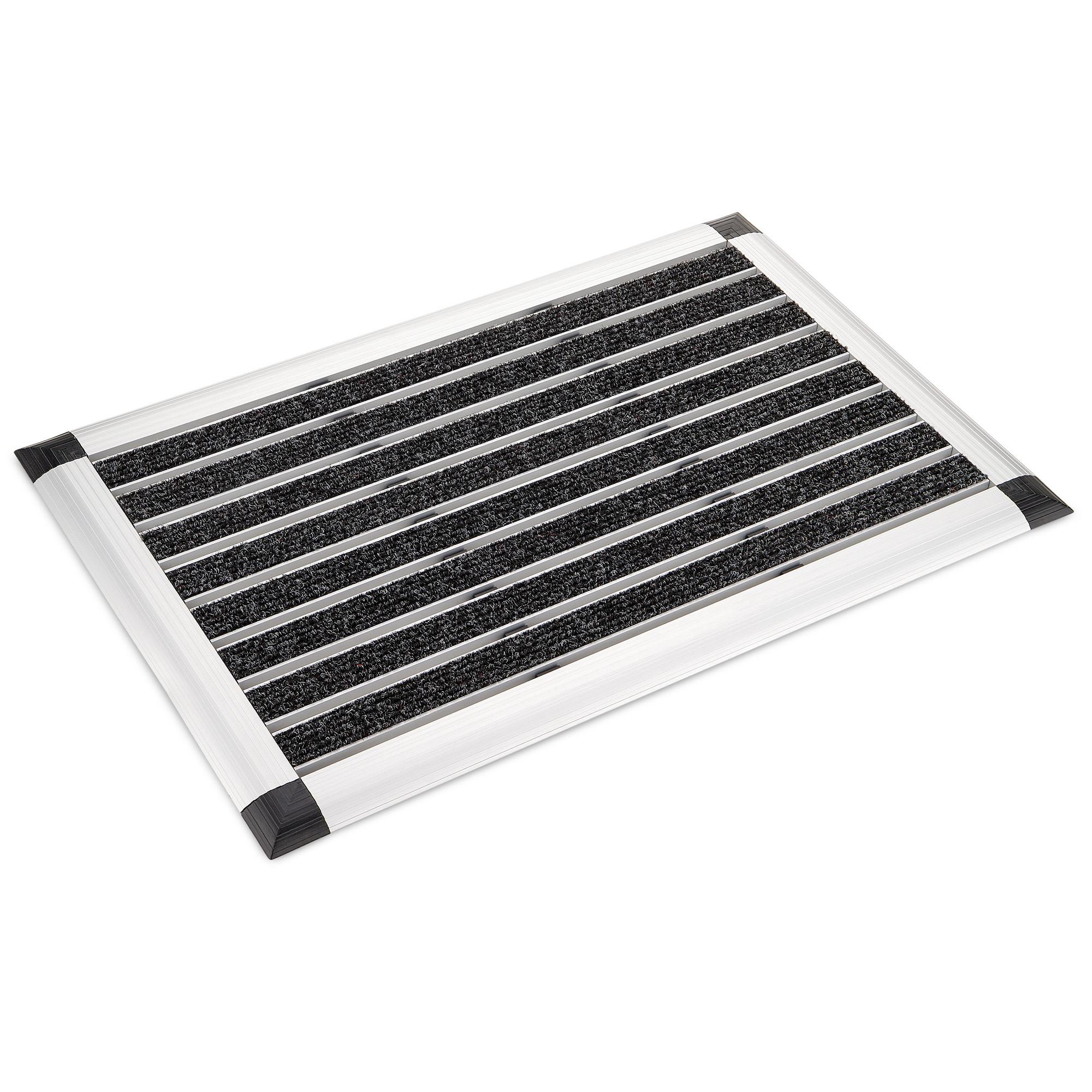 ALU-FUSSMATTE AluGant - Silberfarben, Metall (60/40cm) - BoMoe