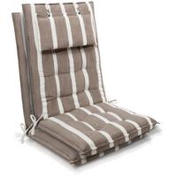 HOCHLEHNER Sun-HL 119x50x8cm Beige-Weiß-Gestreift (2tlg) - Beige, Textil (50/120cm) - Beautissu 