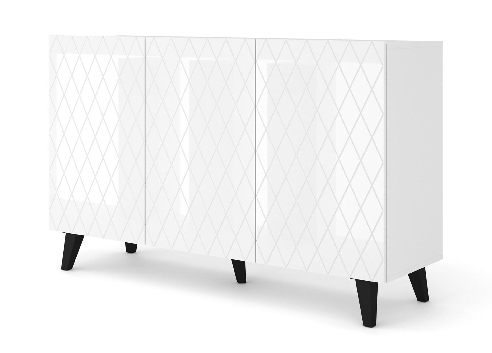 KOMMODE Weiß 145/90/42 - Weiß, Holzwerkstoff (145/90/42cm) - RAUMHIRSCH FURNITURE