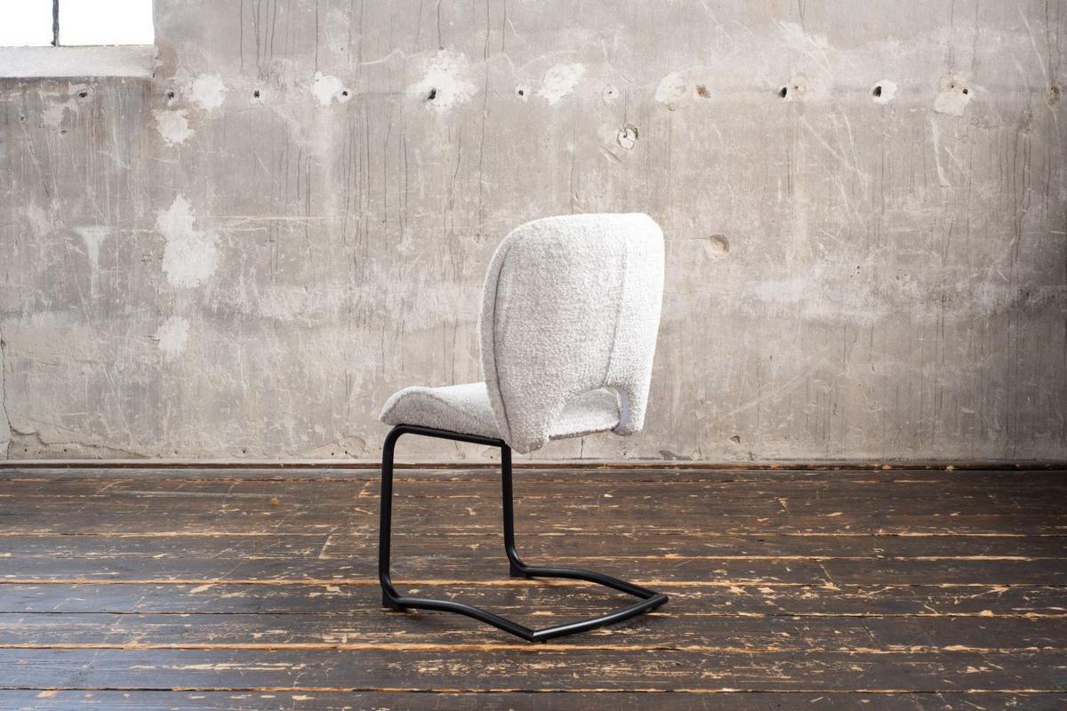 ESSZIMMERSTUHL JONA Hellgrau Webstoff (1er-Set) - Hellgrau, Kunststoff/Textil (49/92/59cm) - KAWOLA
