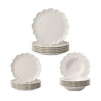 TELLER-SET Toy's Delight Royal Classic weiß 18-tlg. - Weiß, Keramik (2/2/2cm) - Villeroy & Boch