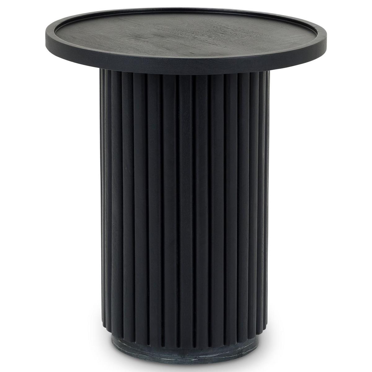COUCHTISCH SARDA schwarz - Schwarz, Holz/Naturmaterialen (46/46/53cm) - IDIMEX