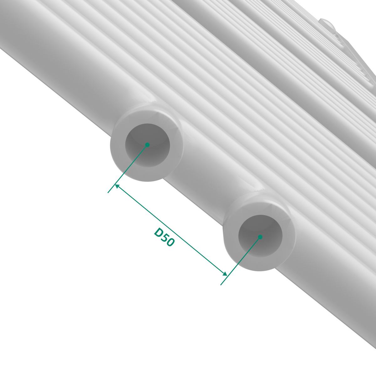 HANDTUCHHEIZKÖRPER Voss I. - Weiß, Metall (60/160/3cm) - [neu.haus]