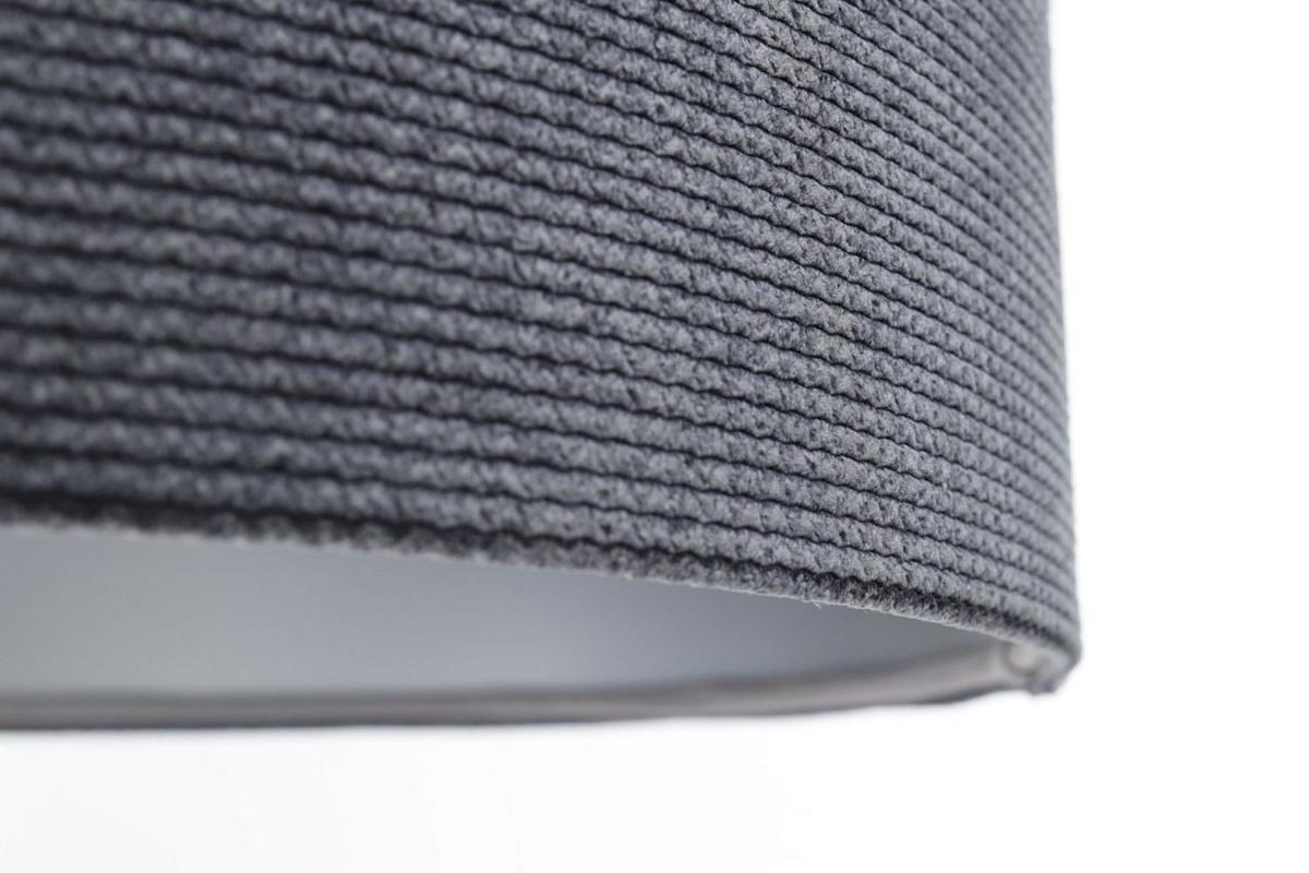 HÄNGELEUCHTE Grau 50/25 cm - Schwarz/Grau, Kunststoff (50/0.8/25cm) - ONZENO