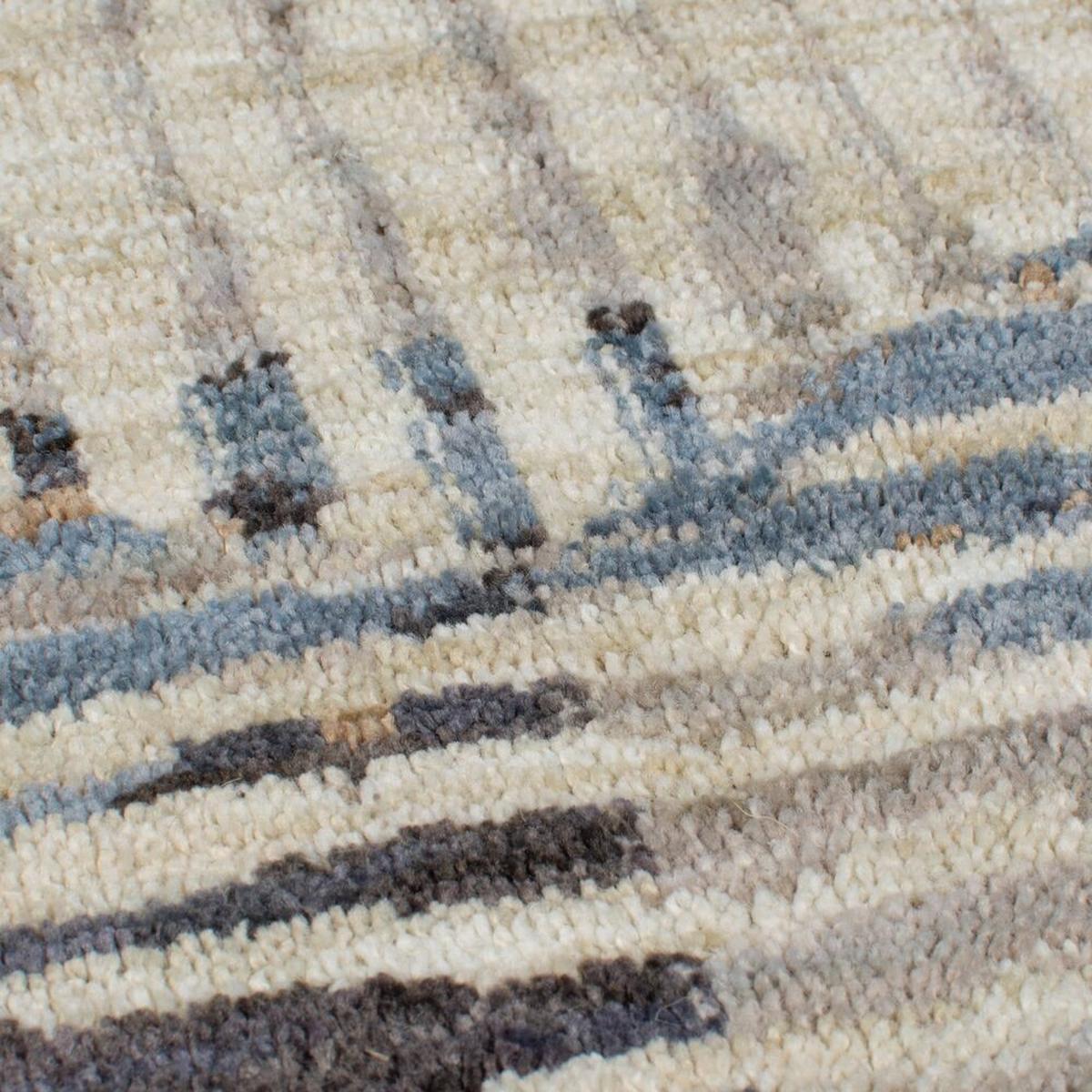 TEPPICH WYE, geometrisch, Blau-Grau, 200 x 290 cm - Blau, Textil (200/290cm) - KADIMA DESIGN