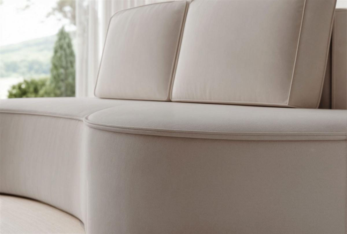 SOFA 3-sitzer Arlet In Stoff Riviera - Beige, Holzwerkstoff/Textil (234/88/101cm) - Fun Möbel