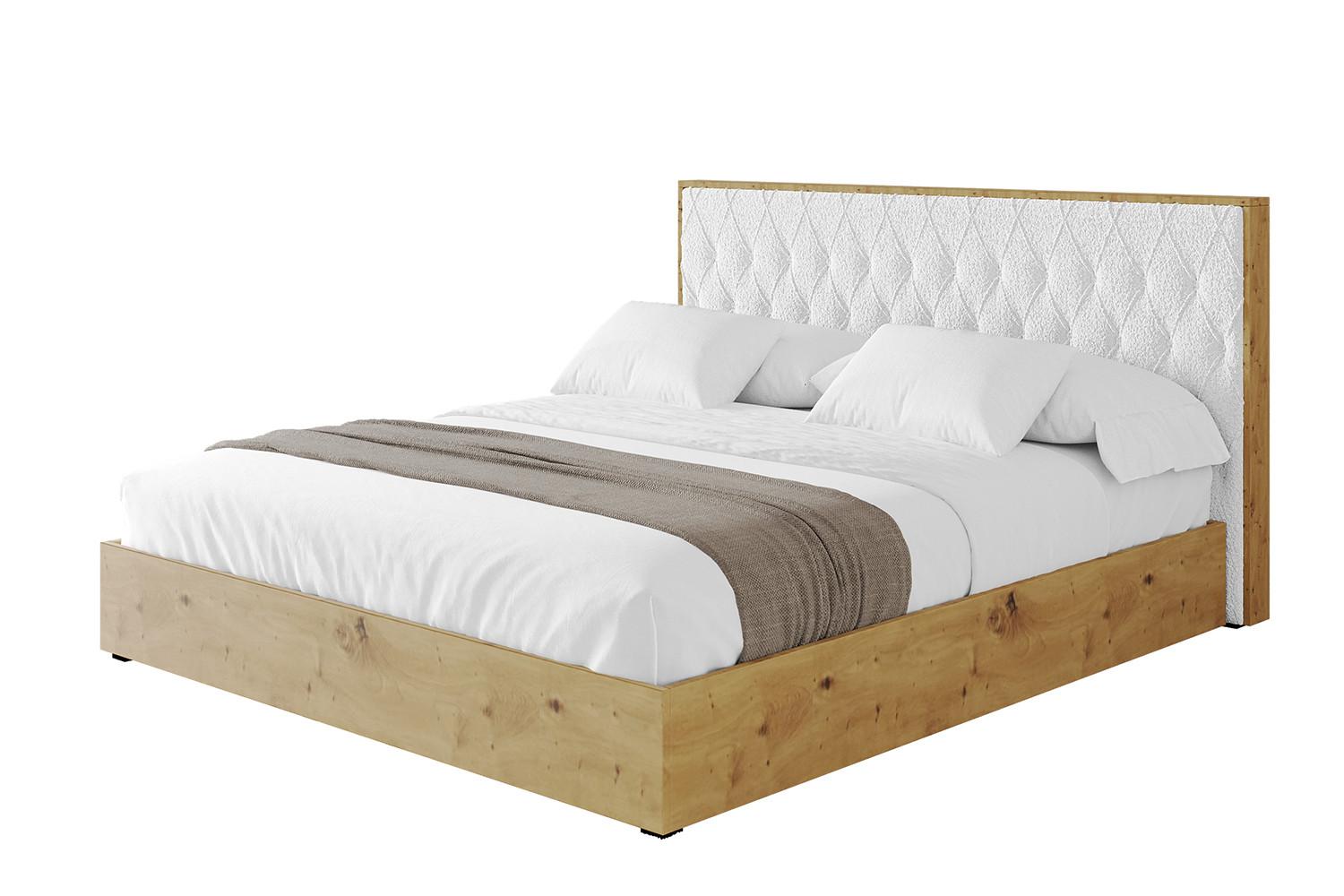 POLSTERBETT mit Bettkasten und Lattenrost, Bett mit Matratze H3/H4 - ENZO5 120x200 Weiß - Weiß, Holzwerkstoff/Textil (120/200cm) - ALTDECOR