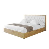 POLSTERBETT mit Bettkasten und Lattenrost, Boxbett ohne Matratze - ENZO5 180x200 Weiß - Weiß, Holzwerkstoff/Textil (180/200cm) - ALTDECOR